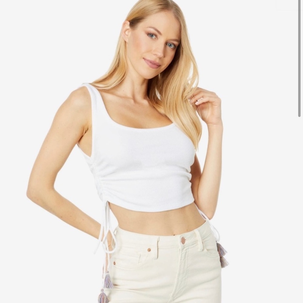 BCBGENERATION Tassel Drawstring Tank Top
